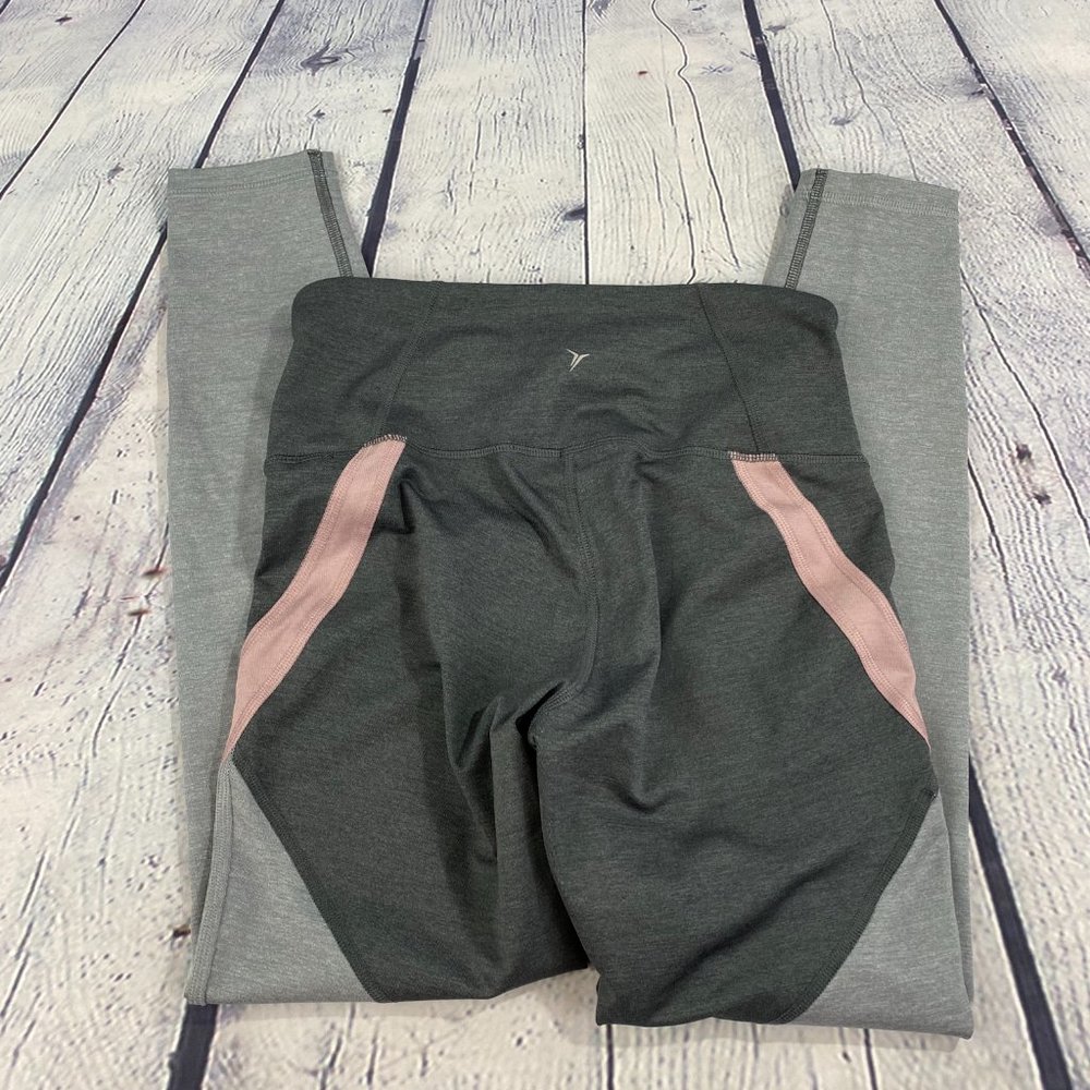 Old Navy Active Go Dry Gray Legging Yoga Pants - Picture 2 of 6